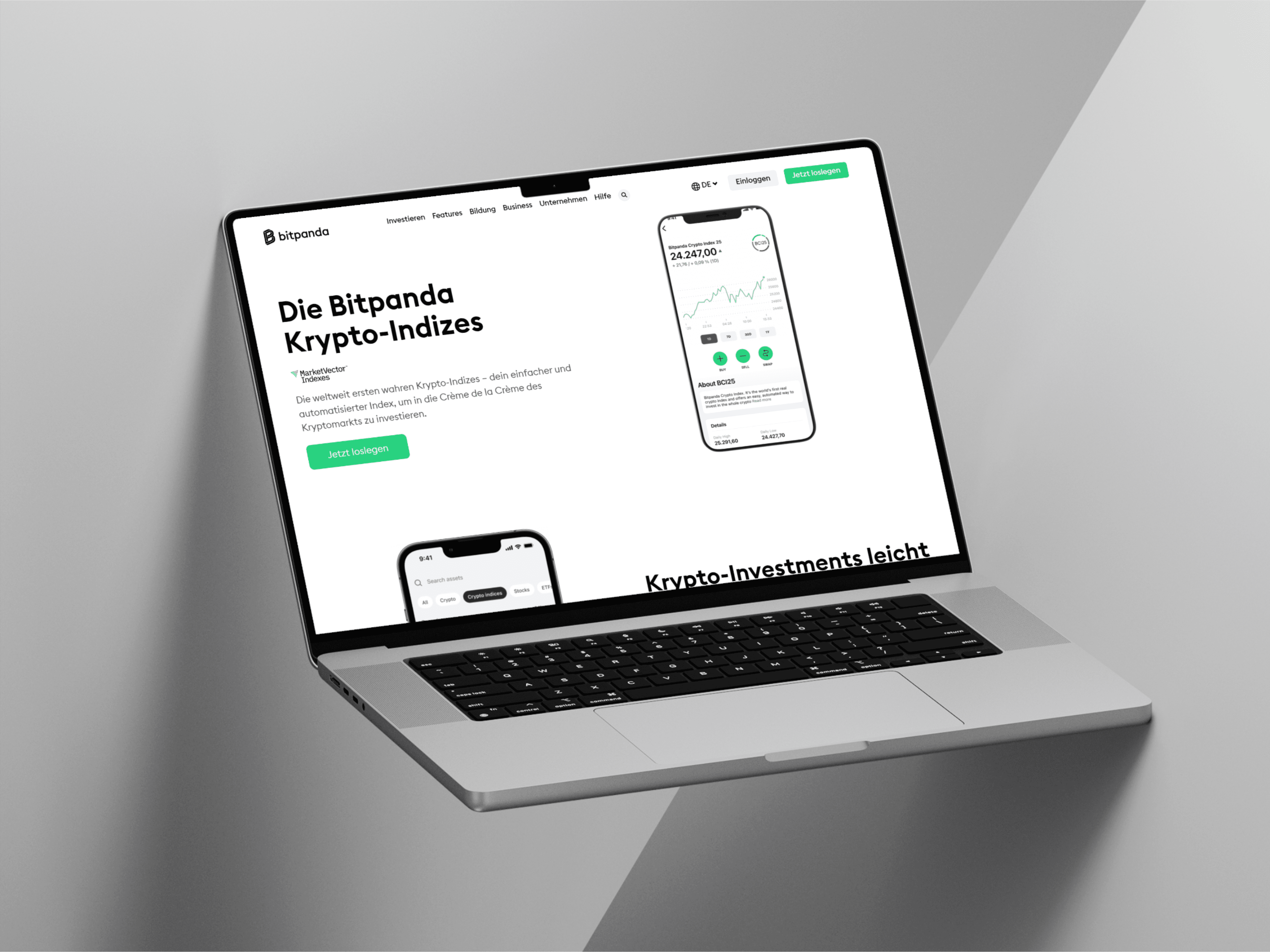 Krypto-Indizes bei Bitpanda